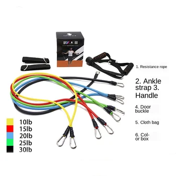 11-Piece Multifunctional Chest Expander Pull Rope Set Elastic String Men And Women Fitness Training Equipment Power Wrist
11-Piece Multifunctional Chest Expander Pull Rope Set Elastic String Men And Women Fitness Training Equipment Power Wrist
