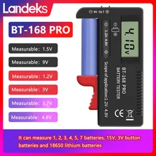 Digital Battery Tester BT-168 Universal Button Multiple Size Battery Tester For AA/AAA/C/D/9V/1.5V LCD Display Volt Checker
Digital Battery Tester BT-168 Universal Button Multiple Size Battery Tester For AA/AAA/C/D/9V/1.5V LCD Display Volt Checker