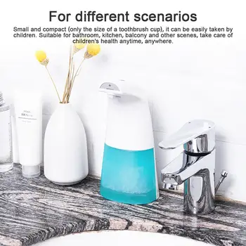 

Portable 250ML Bathroom Automatic Foam Soap Dispenser ABS Hotel Kitchen Hands Free Holder System Shampoo Lotion Container