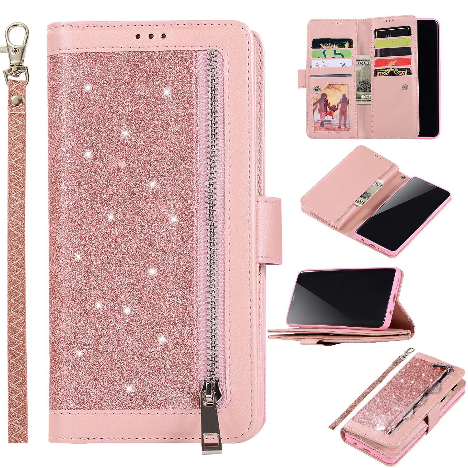 For Iphone Xs Max XR glitter stitching zipper wrapper For IPhone 11 Pro Max multifunction wallet phone case
For Iphone Xs Max XR glitter stitching zipper wrapper For IPhone 11 Pro Max multifunction wallet phone case