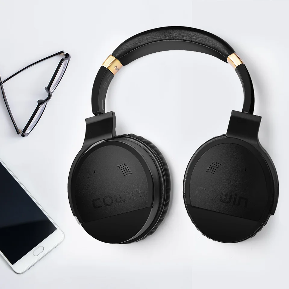 Black Bluetooth Headphones Active Noise Cancelling Wireless Headphone Over Ear Stereo Headset With Mic For Computer Cellphone
Black Bluetooth Headphones Active Noise Cancelling Wireless Headphone Over Ear Stereo Headset With Mic For Computer Cellphone