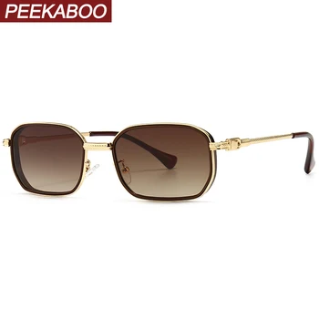Peekaboo men retro sunglasses women square gold gift items metal glasses male uv400 brown 2021 spring summer accessories
Peekaboo men retro sunglasses women square gold gift items metal glasses male uv400 brown 2021 spring summer accessories