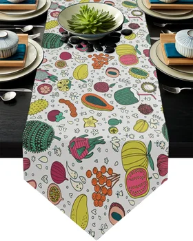 Colorful Fruit Dragon Fruit Durian Table Runner Wedding Table Decoration Flower Cake Tablecloth Dining Table Decor for Banquet
Colorful Fruit Dragon Fruit Durian Table Runner Wedding Table Decoration Flower Cake Tablecloth Dining Table Decor for Banquet