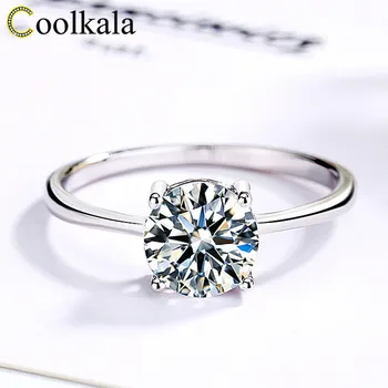 Coolkala s925 sterling silver classic four-claw zircon simple inlaid single ring
Coolkala s925 sterling silver classic four-claw zircon simple inlaid single ring