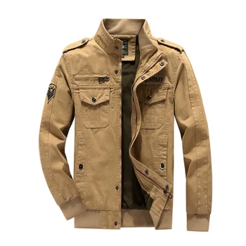 2020 Spring Cotton Military Jacket Men Soldier MA-1 Style Army Jackets Male Brand Slothing Mens Bomber Jackets Plus Size M-6XL
2020 Spring Cotton Military Jacket Men Soldier MA-1 Style Army Jackets Male Brand Slothing Mens Bomber Jackets Plus Size M-6XL