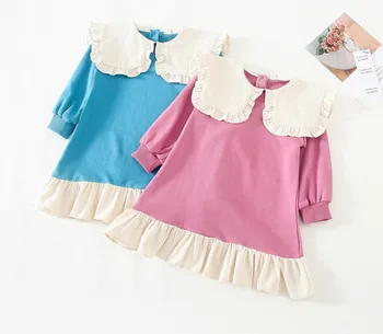 2020 Autumn New Girl's Dress Korean Children's Long Large Lapel Hem Stitching Sweater dress baby girl clothes
2020 Autumn New Girl's Dress Korean Children's Long Large Lapel Hem Stitching Sweater dress baby girl clothes