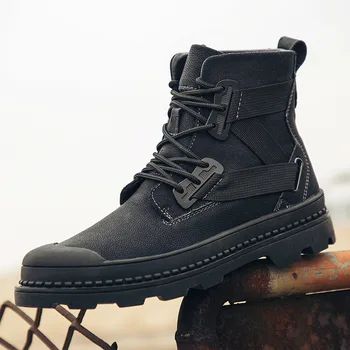 Geunine Leather Shoes Men Boots with Fur Warm Fleeces Snow Boots Retro Solid High Top Lace-up Sneakers Anti-skid Tooling Boots 
Geunine Leather Shoes Men Boots with Fur Warm Fleeces Snow Boots Retro Solid High Top Lace-up Sneakers Anti-skid Tooling Boots