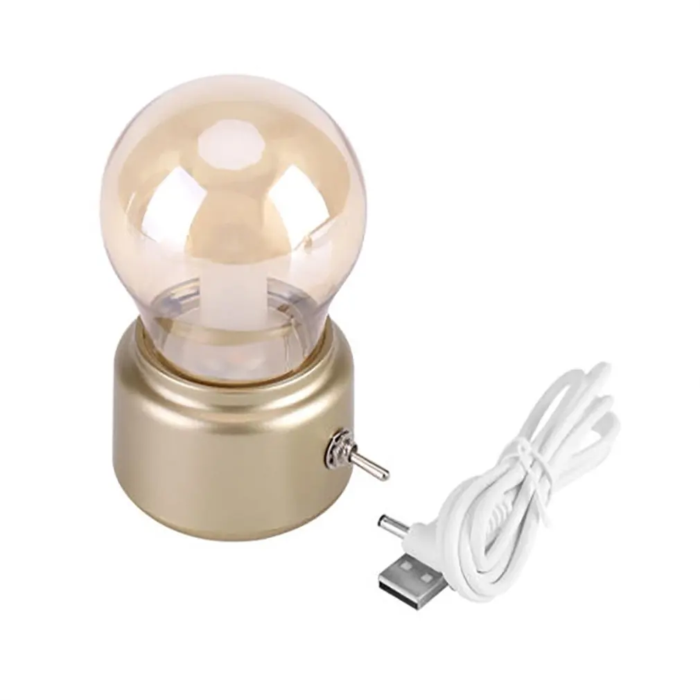 Vintage Bulb Night Light Retro USB Rechargeable Luminative Nightlight LED Energy-saving Mini Reading Light Bed Lamps Decor Sale
Vintage Bulb Night Light Retro USB Rechargeable Luminative Nightlight LED Energy-saving Mini Reading Light Bed Lamps Decor Sale