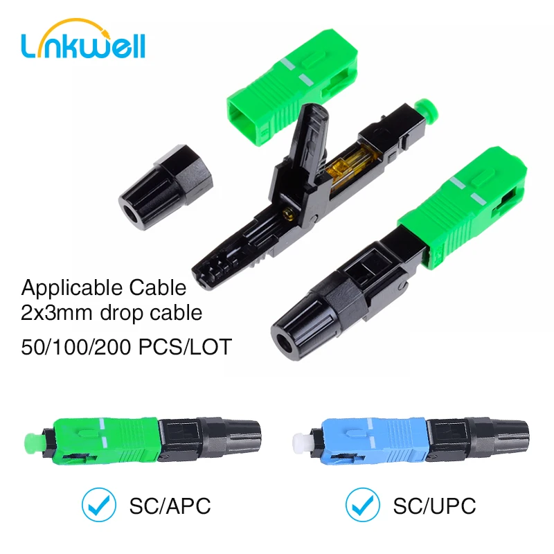 Fiber Optic SC APC Fast Connector Quick Connector FTTH SC APC Single Mode Fiber Optic Adapter FTTH SC Fiber Connector Assembly
Fiber Optic SC APC Fast Connector Quick Connector FTTH SC APC Single Mode Fiber Optic Adapter FTTH SC Fiber Connector Assembly