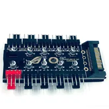 Motherboard 1 to 10 4 Pin PWM Cooler Fan HUB Splitter Extension 12V SATA Power /Large 4D port Supply PC Speed Controller Adapter
Motherboard 1 to 10 4 Pin PWM Cooler Fan HUB Splitter Extension 12V SATA Power /Large 4D port Supply PC Speed Controller Adapter