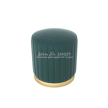 Simple Wrought Iron Small Stools Home Velet Round Stools Clothing Store Shoe Shop Changing Shoes Bench Ottoman 45*38cm
Simple Wrought Iron Small Stools Home Velet Round Stools Clothing Store Shoe Shop Changing Shoes Bench Ottoman 45*38cm