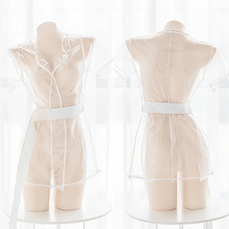 Japanese Style Sexy Transparent Windbreaker Coat Individual Perspective Buckle Belt Suit Cosplay Short Sleeve Underwear Set
Japanese Style Sexy Transparent Windbreaker Coat Individual Perspective Buckle Belt Suit Cosplay Short Sleeve Underwear Set