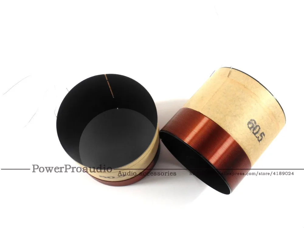 2 pcs /lot 60.5 mm skeleton:Black aluminous, woofer / loudspeaker / speaker voice coil
2 pcs /lot 60.5 mm skeleton:Black aluminous, woofer / loudspeaker / speaker voice coil