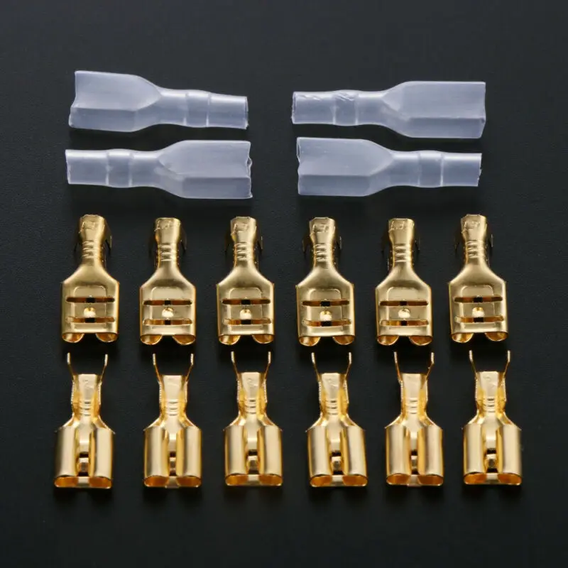 50pcs 2.8/4.8/6.3mm Cable Female Spade Insulated Wire Butt Connector Crimp Terminal Electrical Wire Connector 14-22AWG
50pcs 2.8/4.8/6.3mm Cable Female Spade Insulated Wire Butt Connector Crimp Terminal Electrical Wire Connector 14-22AWG