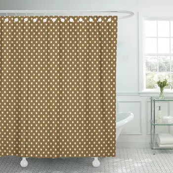 Brown Chic Polka Dot Pattern Tan Shabby Polkadot Fall Shower Curtain Waterproof Polyester Fabric 72 x 72 Inches Set with Hooks
Brown Chic Polka Dot Pattern Tan Shabby Polkadot Fall Shower Curtain Waterproof Polyester Fabric 72 x 72 Inches Set with Hooks