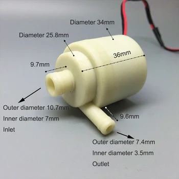 2.5 L/M Mini Brushless Water Pump 5W DC 12V Motor Electric Head 1.6m Mute Slient Small Micro Submersible Vane Pumps Low Noise
2.5 L/M Mini Brushless Water Pump 5W DC 12V Motor Electric Head 1.6m Mute Slient Small Micro Submersible Vane Pumps Low Noise