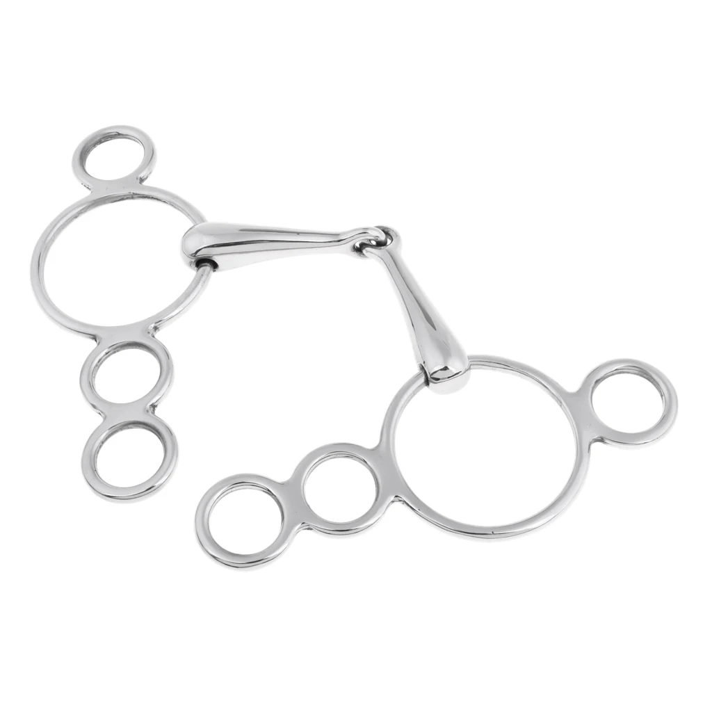 Stainless Steel Gag Bit Horse Tack English Riding Equestrian Accessories Stainless Steel Gag Bit Horse Tack English Riding Equestrian Accessories