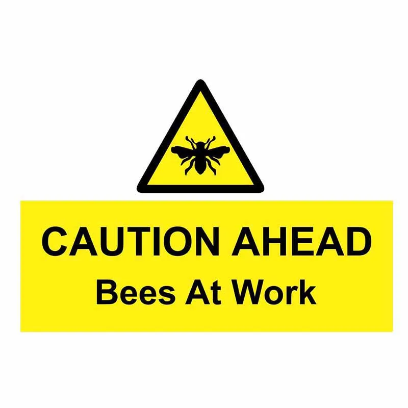 Creative CAUTION AHEAD Bees At Work Car Sticker Accessories Vinyl PVC 15cm*10cm Motorcycle Car Styling Decal
Creative CAUTION AHEAD Bees At Work Car Sticker Accessories Vinyl PVC 15cm*10cm Motorcycle Car Styling Decal