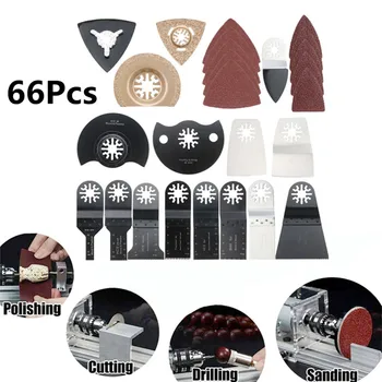 66PCS Oscillating Multitool Saw Blade Kit Set Universal treasure Power tools Multi-function tool saw blade hardware accessories
66PCS Oscillating Multitool Saw Blade Kit Set Universal treasure Power tools Multi-function tool saw blade hardware accessories
