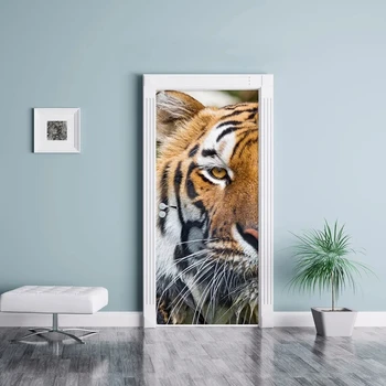 Sticker On The Door Self Adhesive Wallpaper Diy Fierce Tiger Print Picture Wall Art Home Decor Mural Wardrobe Renovation Decal
Sticker On The Door Self Adhesive Wallpaper Diy Fierce Tiger Print Picture Wall Art Home Decor Mural Wardrobe Renovation Decal
