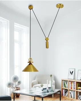 Nordic Post-modern Denmark Creative Cafe Bar Pendant Lights Lifting Pulley Dining Room Living Room Indoor Lighting Fixture
Nordic Post-modern Denmark Creative Cafe Bar Pendant Lights Lifting Pulley Dining Room Living Room Indoor Lighting Fixture