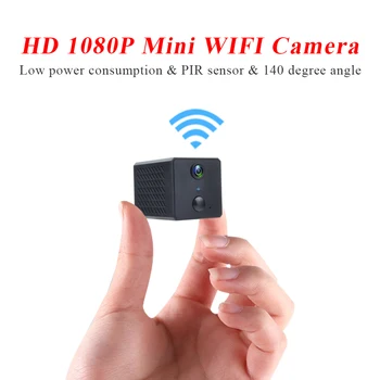 HD 1080P Mini Wifi Camera PIR Sensor Low Power Consumption 140 Degree Angle Can Connect With Phone App Photosensitive Function
HD 1080P Mini Wifi Camera PIR Sensor Low Power Consumption 140 Degree Angle Can Connect With Phone App Photosensitive Function
