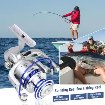 Fishing Accessories Fishing Reel Salt Freshwater Metal Heavy Duty Lightweight Casting Spinning Reel Fishing Tackle
Fishing Accessories Fishing Reel Salt Freshwater Metal Heavy Duty Lightweight Casting Spinning Reel Fishing Tackle