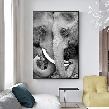 RELIABLI ART Wall Art Elephants Love Relative Picture Canvas Painting Modern Decoration For Living Room Bedroom Study NO FRAME 
RELIABLI ART Wall Art Elephants Love Relative Picture Canvas Painting Modern Decoration For Living Room Bedroom Study NO FRAME