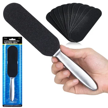 Stainless Steel Foot Scraping Plate Pumice Stone Pedicure Foot File Callus Remover (Product + 10 Pcs Green Gauze Paper)
Stainless Steel Foot Scraping Plate Pumice Stone Pedicure Foot File Callus Remover (Product + 10 Pcs Green Gauze Paper)