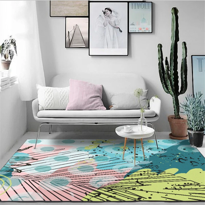 Carpets for Living Room European Cartoon Light Green Yellow Pink Leaf Pattern Carpet Rugs for Children Rooms Floor Mat
Carpets for Living Room European Cartoon Light Green Yellow Pink Leaf Pattern Carpet Rugs for Children Rooms Floor Mat