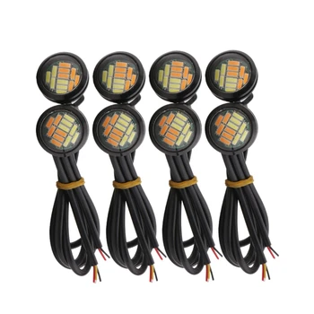 8 Pcs 12V 23Mm Dual Color Switchback 4014 Smd 12 Led Drl Eagle Eye Daytime Light Car Motor Turn Lights
8 Pcs 12V 23Mm Dual Color Switchback 4014 Smd 12 Led Drl Eagle Eye Daytime Light Car Motor Turn Lights
