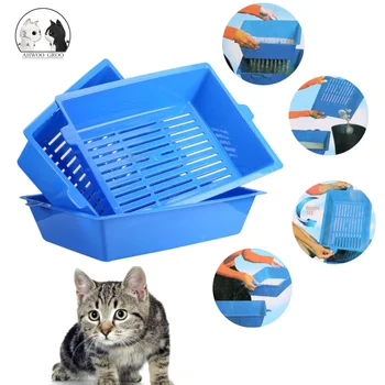 Sift Away Triple Cat Litter Box Kitten Bedpan Easy To Clean 3Trays Semi Closed Toilet Trainer Saving Litter Cat Sand Box 2020NEW
Sift Away Triple Cat Litter Box Kitten Bedpan Easy To Clean 3Trays Semi Closed Toilet Trainer Saving Litter Cat Sand Box 2020NEW