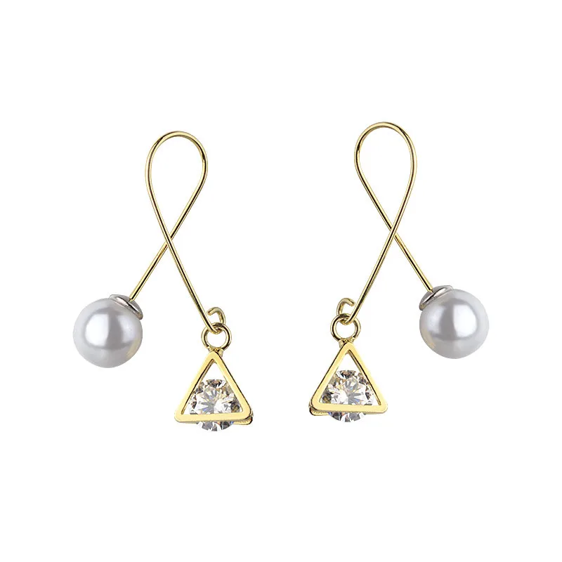 Fashion Statement Earrings For Women Diamond Zircon Jewelry Pearl Earring Geometric Long Dangle Drop Earrings for Wedding Party
Fashion Statement Earrings For Women Diamond Zircon Jewelry Pearl Earring Geometric Long Dangle Drop Earrings for Wedding Party