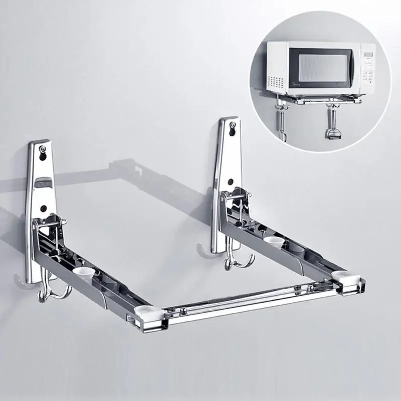 Stainless Steel Microwave Oven Shelf Wall-mounted Kitchen Shelf Retractable Bracket Oven Rack Thicken Version
Stainless Steel Microwave Oven Shelf Wall-mounted Kitchen Shelf Retractable Bracket Oven Rack Thicken Version