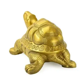 Chinese Brass Copper Tortoise Turtle Wealth longevity Fengshui Animal Statue
Chinese Brass Copper Tortoise Turtle Wealth longevity Fengshui Animal Statue