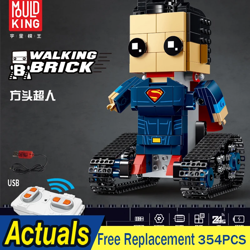 MOC Technic Crawler robot Walking Brick Sets Square Head Super Robot Man Model Building Blocks Bricks DIY Toys for Children
MOC Technic Crawler robot Walking Brick Sets Square Head Super Robot Man Model Building Blocks Bricks DIY Toys for Children