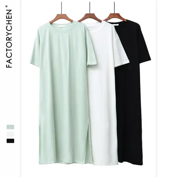 Sleepwear Women'S Spring Summer 100% Cotton Short-Sleeved Home Wear Nightdress Japanese Simple Round Neck Loose Nighties
Sleepwear Women'S Spring Summer 100% Cotton Short-Sleeved Home Wear Nightdress Japanese Simple Round Neck Loose Nighties