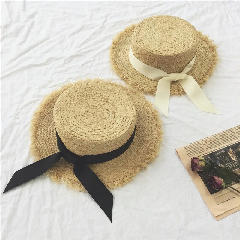 Handmade Raffia Hat Female Summer Straw Seaside Holiday College Style Beach Hat Foldable Bow Brimmed Hat
Handmade Raffia Hat Female Summer Straw Seaside Holiday College Style Beach Hat Foldable Bow Brimmed Hat