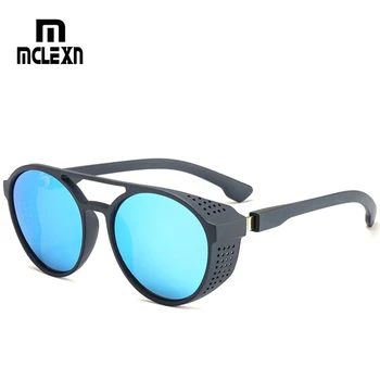 MCLEXN Steampunk Sunglasses Round Designer Steam Punk Metal Shields Sunglasses Men Women UV400
MCLEXN Steampunk Sunglasses Round Designer Steam Punk Metal Shields Sunglasses Men Women UV400