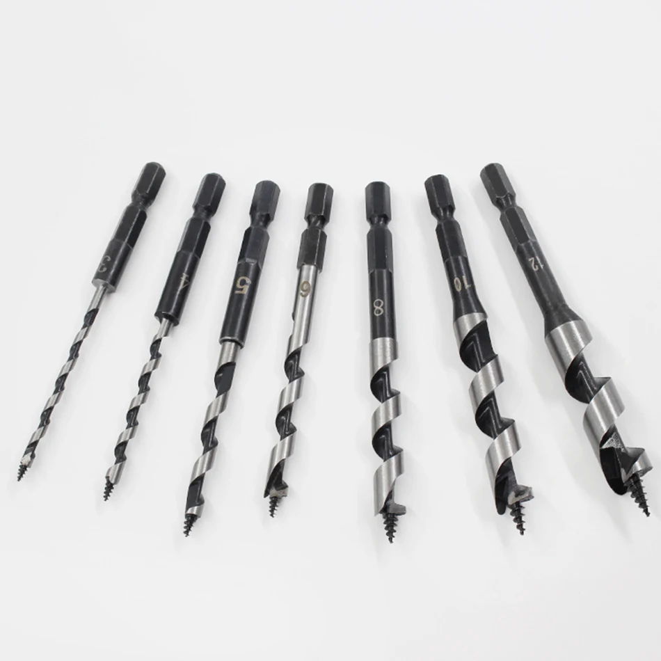 7pcs Woodworking branch drill Hexagonal shank reaming bit Single-slot twist drill woodworking opener 3-12mm tools
7pcs Woodworking branch drill Hexagonal shank reaming bit Single-slot twist drill woodworking opener 3-12mm tools