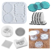 Irregular Coaster Mold Set Epoxy Resin Coaster Storage Silicone Mold for DIY Epoxy Resin Cup Mat Pad Home Desktop Decoration
Irregular Coaster Mold Set Epoxy Resin Coaster Storage Silicone Mold for DIY Epoxy Resin Cup Mat Pad Home Desktop Decoration