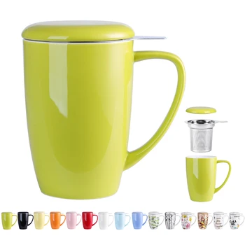 LOVECASA 450ML Porcelain Tea Mug Cup with Lid and Stainless Steel Infuser Filter for Tea/Coffee/Milk/Women/Office/Home/Gift
LOVECASA 450ML Porcelain Tea Mug Cup with Lid and Stainless Steel Infuser Filter for Tea/Coffee/Milk/Women/Office/Home/Gift
