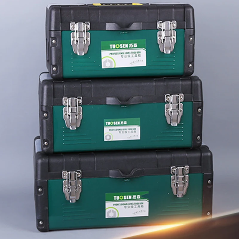 Toolbox 450*225*200mm Toolbox Handset Toolbox Plastic Iron Toolbox Pressure Resistant High Quality New
Toolbox 450*225*200mm Toolbox Handset Toolbox Plastic Iron Toolbox Pressure Resistant High Quality New