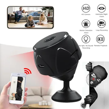 Smart wi-fi HD Quality Camera Wireless Remote Control Phone Sync Video Camera Home Security Surveillance Miniature Camera
Smart wi-fi HD Quality Camera Wireless Remote Control Phone Sync Video Camera Home Security Surveillance Miniature Camera