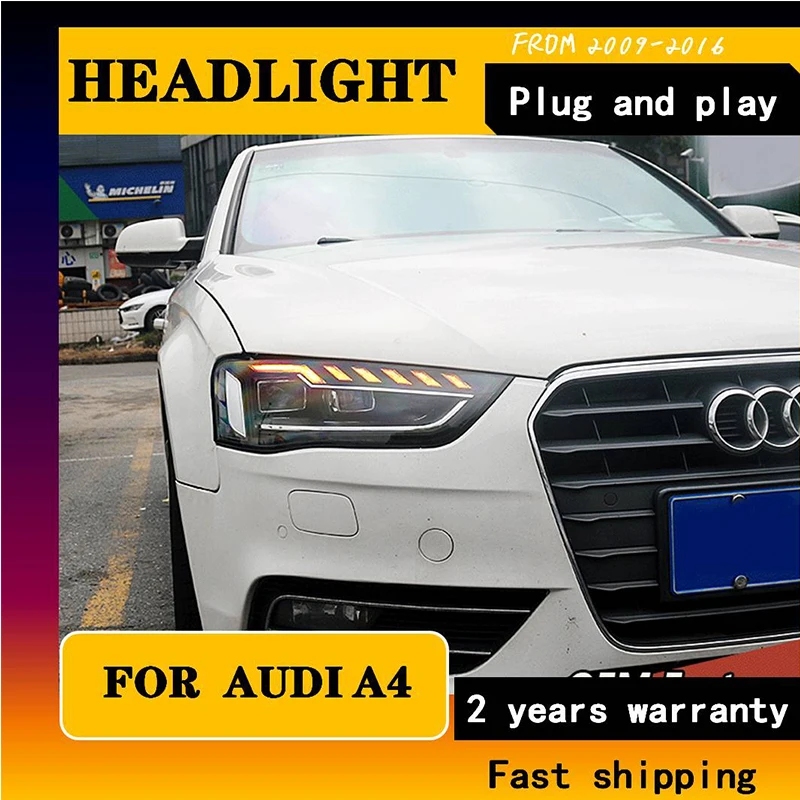 Head Lamp For Audi A4 A4L LED Headlights Assembly 2009-2016 A4 B8 Head Lights DRL Dynamic Turn Signal House Projector Len
Head Lamp For Audi A4 A4L LED Headlights Assembly 2009-2016 A4 B8 Head Lights DRL Dynamic Turn Signal House Projector Len