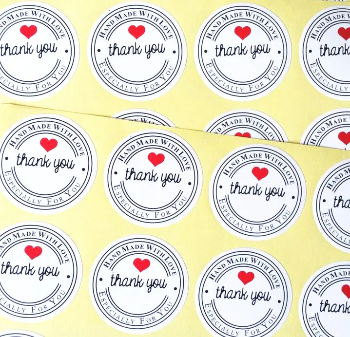 1000pcs/lot "Thank you" Round White Kraft Stationery label sticker DIY Retro Seal sticker For handmade with Love
1000pcs/lot "Thank you" Round White Kraft Stationery label sticker DIY Retro Seal sticker For handmade with Love
