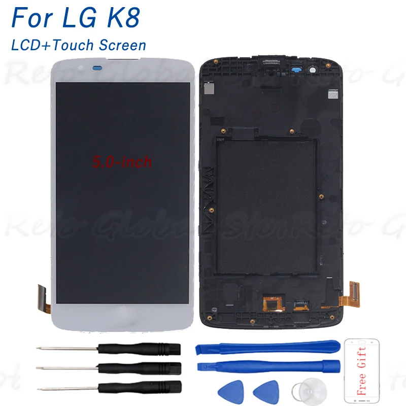 5.0"LCD For LG K8 LTE K350 K350N K350E K350DS LCD Display Touch Screen digitizer replacement with Frame Repair Kit Free Shipping
5.0"LCD For LG K8 LTE K350 K350N K350E K350DS LCD Display Touch Screen digitizer replacement with Frame Repair Kit Free Shipping