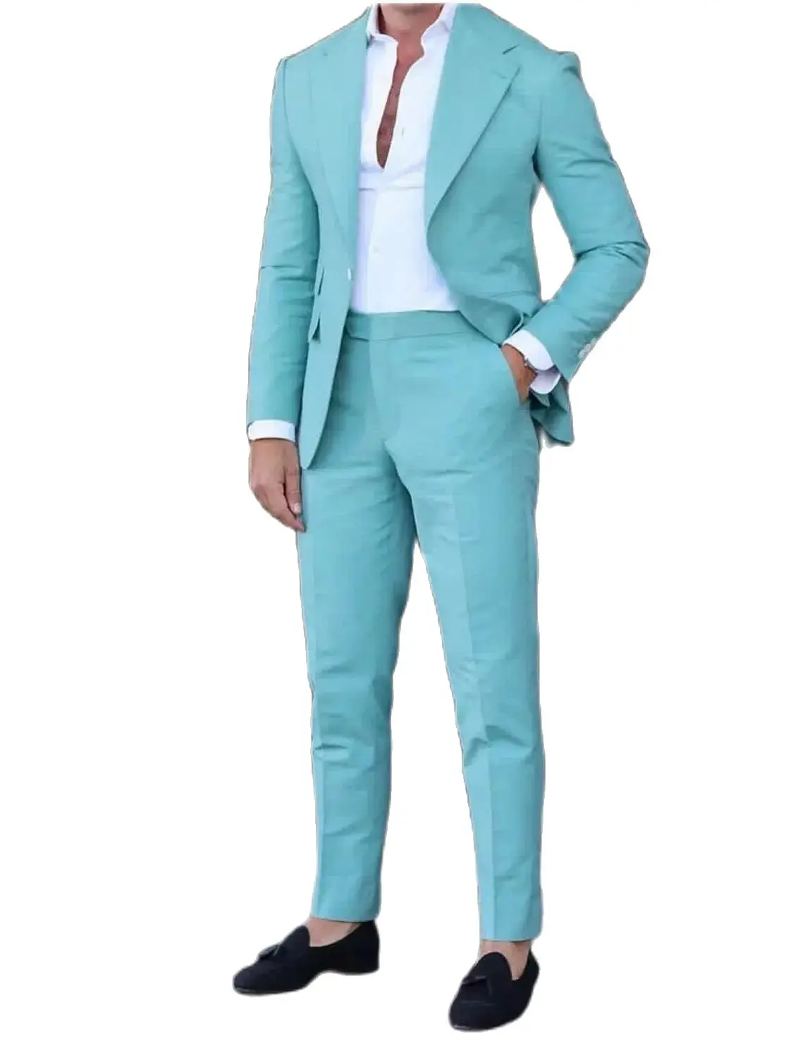 Mint Green Coat Trousers Men Suits 2pcs Notched Lapel Blazer Business High-quality Men's Suits Wedding Costume(Jacket+Pants+Tie)
Mint Green Coat Trousers Men Suits 2pcs Notched Lapel Blazer Business High-quality Men's Suits Wedding Costume(Jacket+Pants+Tie)