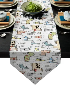 Cartoon Mammals Cattle Table Runner Table Flag Home Party Decorative Tablecloth Table Runners
Cartoon Mammals Cattle Table Runner Table Flag Home Party Decorative Tablecloth Table Runners