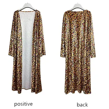 Women Leopard Pattern Open Front Cardigan Trench Long Sleeve Classic Sexy and Elegant Long Personality Fashion Comfortable
Women Leopard Pattern Open Front Cardigan Trench Long Sleeve Classic Sexy and Elegant Long Personality Fashion Comfortable